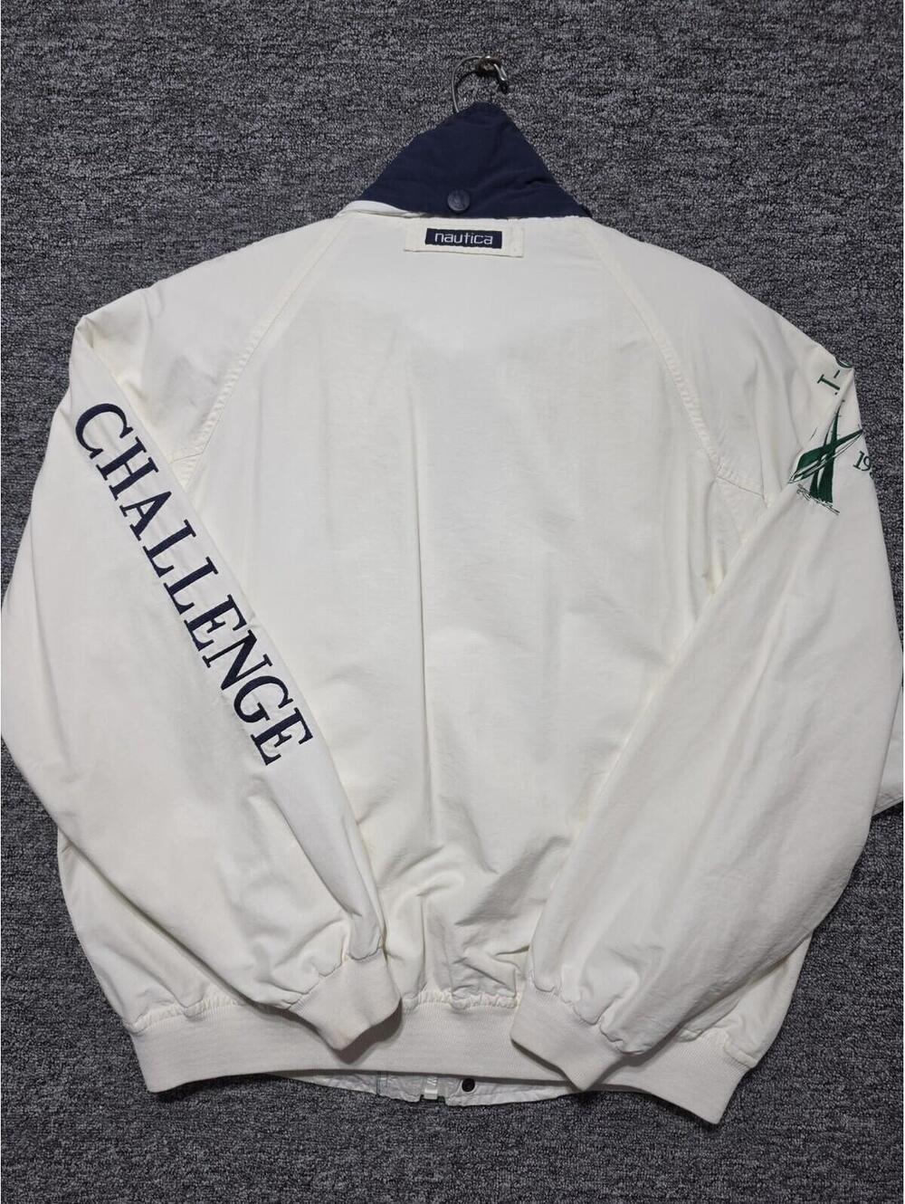 Vintage Nautica J-Class Nautica Challenge Sailing Jacket White Embroidered XXL - Picture 3 of 5